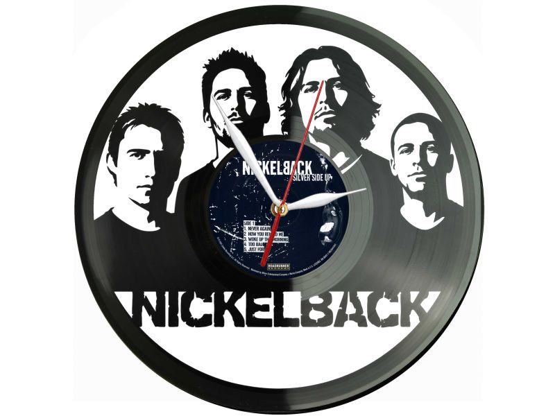 Nickelback Winyl Zegar Ścienny Płyta Winylowa Unikalna Dekoracja Dla Fanów Muzyki Prezent Upominek Gift EVEVO Z0174