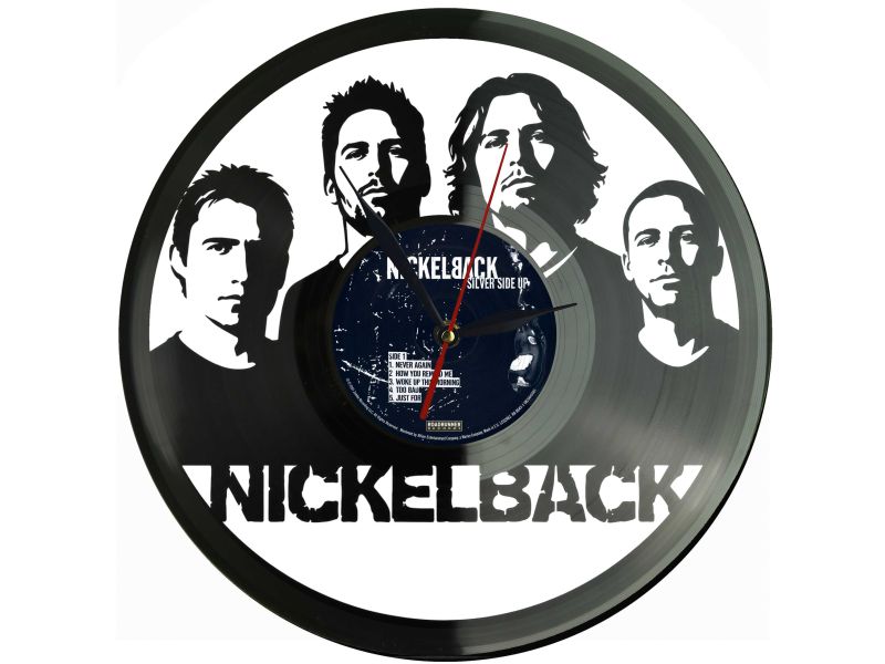Nickelback Winyl Zegar Ścienny Płyta Winylowa Unikalna Dekoracja Dla Fanów Muzyki Prezent Upominek Gift EVEVO Z0174