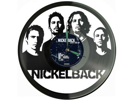 Nickelback Winyl Zegar Ścienny Płyta Winylowa Unikalna Dekoracja Dla Fanów Muzyki Prezent Upominek Gift EVEVO Z0174