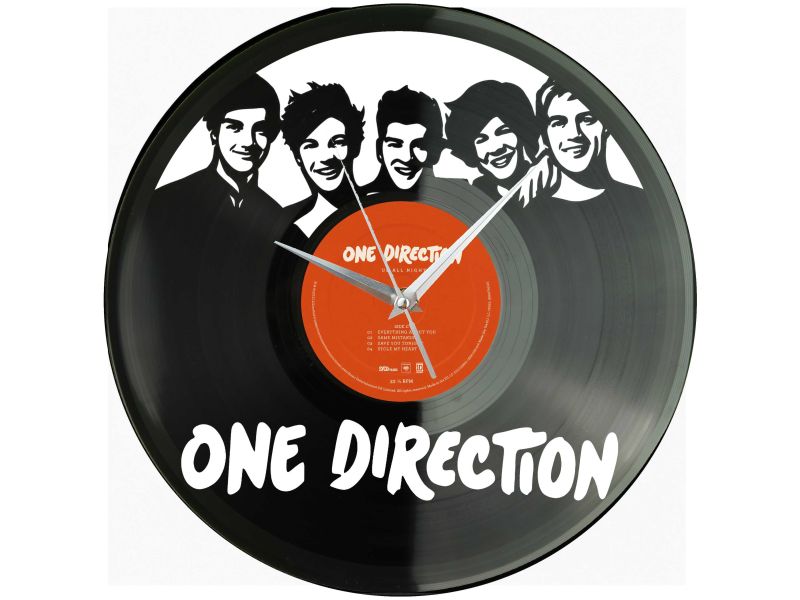 One Direction Winyl Zegar Ścienny Płyta Winylowa Unikalna Dekoracja Dla Fanów Muzyki Prezent Upominek Gift EVEVO Z0176