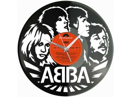 ABBA Winyl Zegar Ścienny Płyta Winylowa Unikalna Dekoracja Dla Fanów Muzyki Prezent Upominek Gift EVEVO Z0177