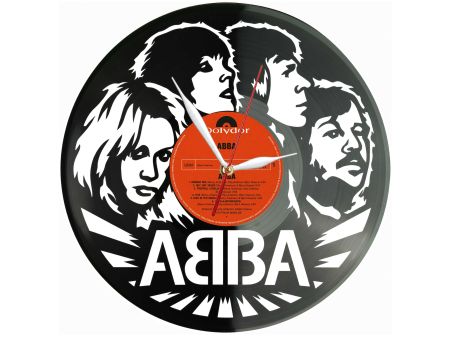 ABBA Winyl Zegar Ścienny Płyta Winylowa Unikalna Dekoracja Dla Fanów Muzyki Prezent Upominek Gift EVEVO Z0177