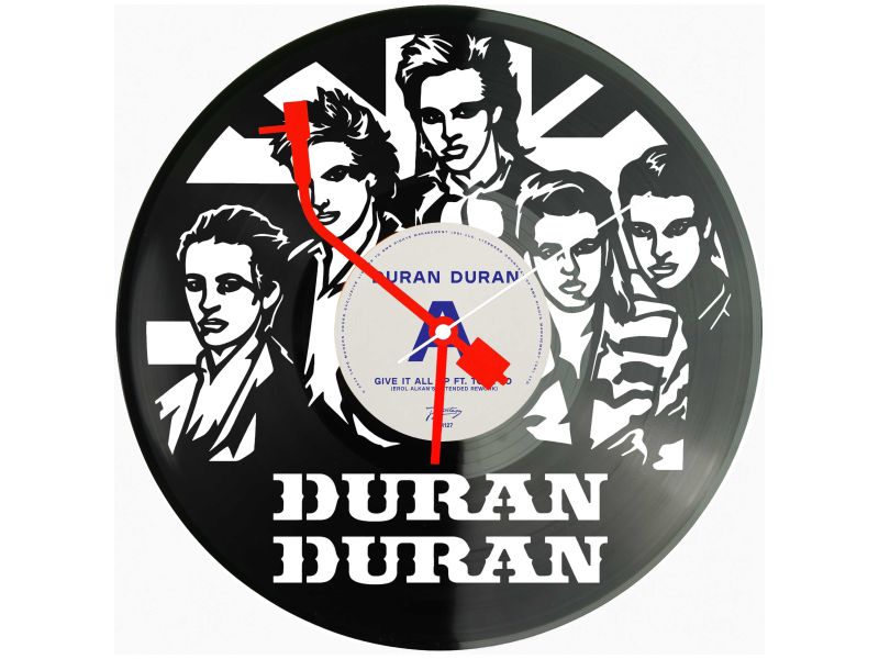 Duran Duran Winyl Zegar Ścienny Płyta Winylowa Unikalna Dekoracja Dla Fanów Muzyki Prezent Upominek Gift EVEVO Z0178