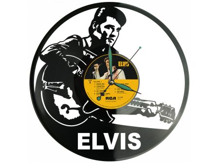 Elvis Presley Winyl Zegar Ścienny Płyta Winylowa Unikalna Dekoracja Dla Fanów Muzyki Prezent Upominek Gift EVEVO Z0179