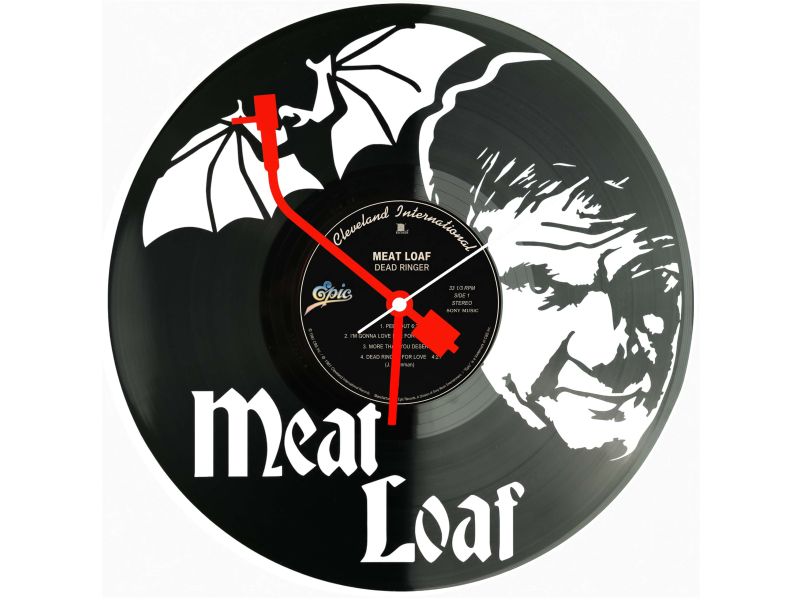 Meat Loaf Winyl Zegar Ścienny Płyta Winylowa Unikalna Dekoracja Dla Fanów Muzyki Prezent Upominek Gift EVEVO Z0182