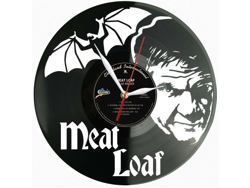 Meat Loaf Winyl Zegar Ścienny Płyta Winylowa Unikalna Dekoracja Dla Fanów Muzyki Prezent Upominek Gift EVEVO Z0182