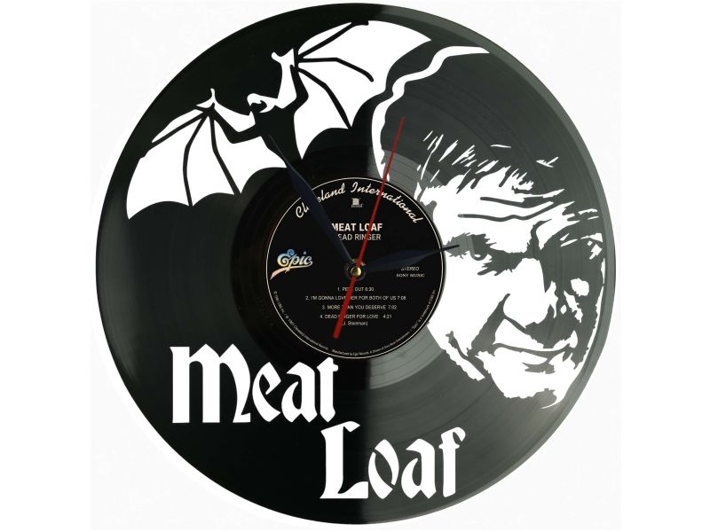 Meat Loaf Winyl Zegar Ścienny Płyta Winylowa Unikalna Dekoracja Dla Fanów Muzyki Prezent Upominek Gift EVEVO Z0182