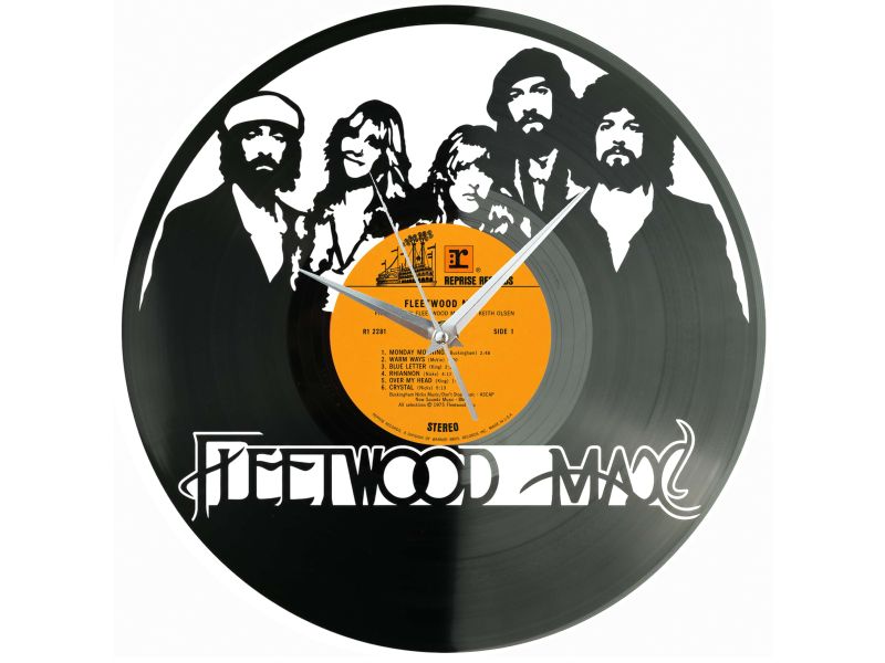 Fleetwood Mac Winyl Zegar Ścienny Płyta Winylowa Unikalna Dekoracja Dla Fanów Muzyki Prezent Upominek Gift EVEVO Z0183