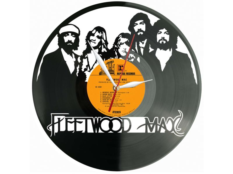 Fleetwood Mac Winyl Zegar Ścienny Płyta Winylowa Unikalna Dekoracja Dla Fanów Muzyki Prezent Upominek Gift EVEVO Z0183