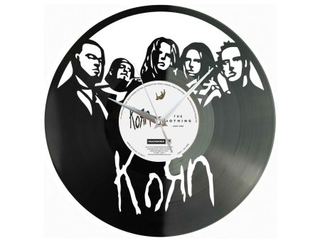 Korn Winyl Zegar Ścienny Płyta Winylowa Unikalna Dekoracja Dla Fanów Muzyki Prezent Upominek Gift EVEVO Z0186