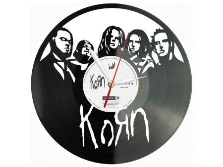 Korn Winyl Zegar Ścienny Płyta Winylowa Unikalna Dekoracja Dla Fanów Muzyki Prezent Upominek Gift EVEVO Z0186
