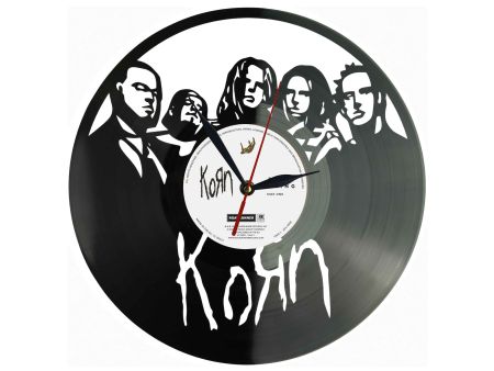 Korn Winyl Zegar Ścienny Płyta Winylowa Unikalna Dekoracja Dla Fanów Muzyki Prezent Upominek Gift EVEVO Z0186