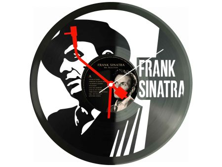 Frank Sinatra Winyl Zegar Ścienny Płyta Winylowa Unikalna Dekoracja Dla Fanów Muzyki Prezent Upominek Gift EVEVO Z0188
