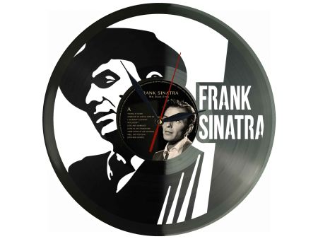 Frank Sinatra Winyl Zegar Ścienny Płyta Winylowa Unikalna Dekoracja Dla Fanów Muzyki Prezent Upominek Gift EVEVO Z0188