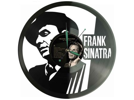 Frank Sinatra Winyl Zegar Ścienny Płyta Winylowa Unikalna Dekoracja Dla Fanów Muzyki Prezent Upominek Gift EVEVO Z0188