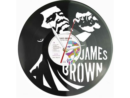 James Brown Winyl Zegar Ścienny Płyta Winylowa Unikalna Dekoracja Dla Fanów Muzyki Prezent Upominek Gift EVEVO Z0189