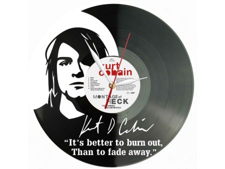 Kurt Cobain Winyl Zegar Ścienny Płyta Winylowa Unikalna Dekoracja Dla Fanów Muzyki Prezent Upominek Gift EVEVO Z0190