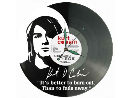 Kurt Cobain Winyl Zegar Ścienny Płyta Winylowa Unikalna Dekoracja Dla Fanów Muzyki Prezent Upominek Gift EVEVO Z0190