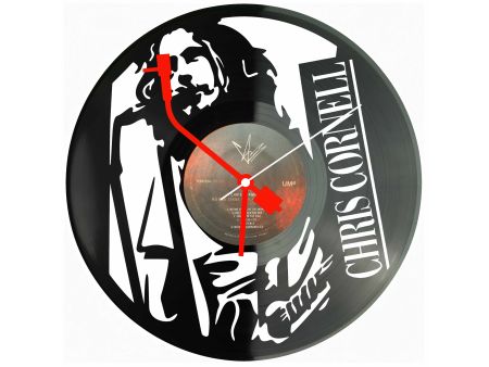 Chris Cornell Winyl Zegar Ścienny Płyta Winylowa Unikalna Dekoracja Dla Fanów Muzyki Prezent Upominek Gift EVEVO Z0194
