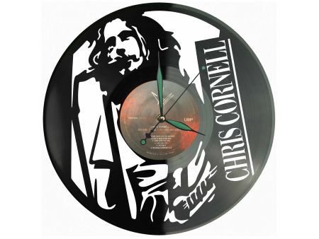 Chris Cornell Winyl Zegar Ścienny Płyta Winylowa Unikalna Dekoracja Dla Fanów Muzyki Prezent Upominek Gift EVEVO Z0194