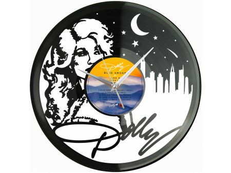 Dolly Parton Winyl Zegar Ścienny Płyta Winylowa Unikalna Dekoracja Dla Fanów Muzyki Prezent Upominek Gift EVEVO Z0196