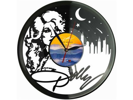 Dolly Parton Winyl Zegar Ścienny Płyta Winylowa Unikalna Dekoracja Dla Fanów Muzyki Prezent Upominek Gift EVEVO Z0196