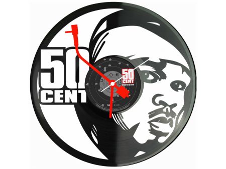 50 Cent Winyl Zegar Ścienny Płyta Winylowa Unikalna Dekoracja Dla Fanów Muzyki Prezent Upominek Gift EVEVO Z0198