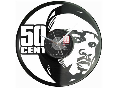 50 Cent Winyl Zegar Ścienny Płyta Winylowa Unikalna Dekoracja Dla Fanów Muzyki Prezent Upominek Gift EVEVO Z0198