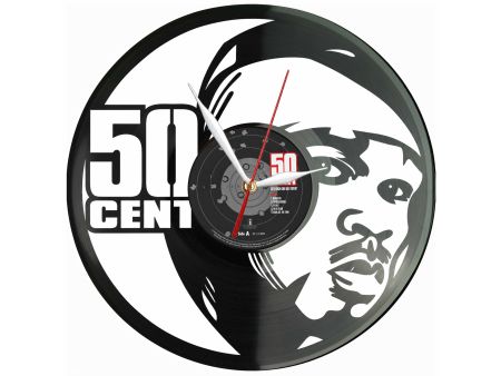 50 Cent Winyl Zegar Ścienny Płyta Winylowa Unikalna Dekoracja Dla Fanów Muzyki Prezent Upominek Gift EVEVO Z0198