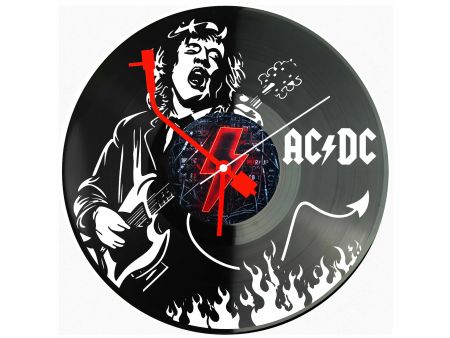 ACDC Winyl Zegar Ścienny Płyta Winylowa Unikalna Dekoracja Dla Fanów Muzyki Prezent Upominek Gift EVEVO Z0199