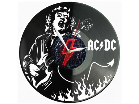 ACDC Winyl Zegar Ścienny Płyta Winylowa Unikalna Dekoracja Dla Fanów Muzyki Prezent Upominek Gift EVEVO Z0199