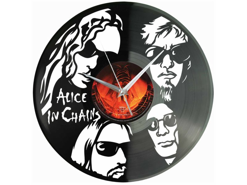 Alice In Chains Winyl Zegar Ścienny Płyta Winylowa Unikalna Dekoracja Dla Fanów Muzyki Prezent Upominek Gift EVEVO Z0200