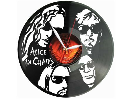 Alice In Chains Winyl Zegar Ścienny Płyta Winylowa Unikalna Dekoracja Dla Fanów Muzyki Prezent Upominek Gift EVEVO Z0200