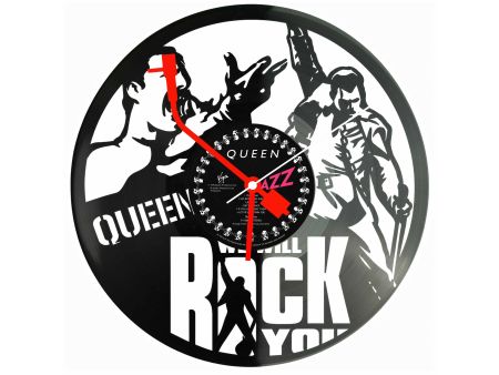 Queen Winyl Zegar Ścienny Płyta Winylowa Unikalna Dekoracja Dla Fanów Muzyki Prezent Upominek Gift EVEVO Z0201
