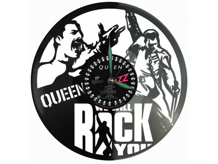 Queen Winyl Zegar Ścienny Płyta Winylowa Unikalna Dekoracja Dla Fanów Muzyki Prezent Upominek Gift EVEVO Z0201