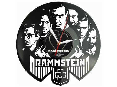 Rammstein Winyl Zegar Ścienny Płyta Winylowa Unikalna Dekoracja Dla Fanów Muzyki Prezent Upominek Gift EVEVO Z0202
