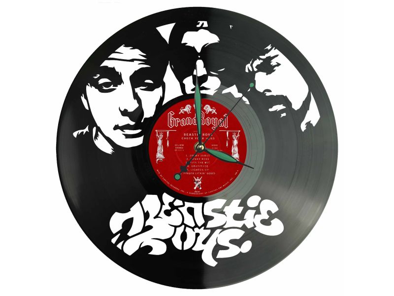 Beastie Boys Winyl Zegar Ścienny Płyta Winylowa Unikalna Dekoracja Dla Fanów Muzyki Prezent Upominek Gift EVEVO Z0203