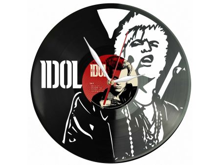 Billy Idol Winyl Zegar Ścienny Płyta Winylowa Unikalna Dekoracja Dla Fanów Muzyki Prezent Upominek Gift EVEVO Z0204