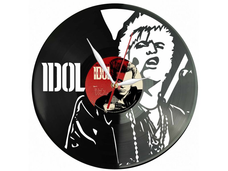 Billy Idol Winyl Zegar Ścienny Płyta Winylowa Unikalna Dekoracja Dla Fanów Muzyki Prezent Upominek Gift EVEVO Z0204