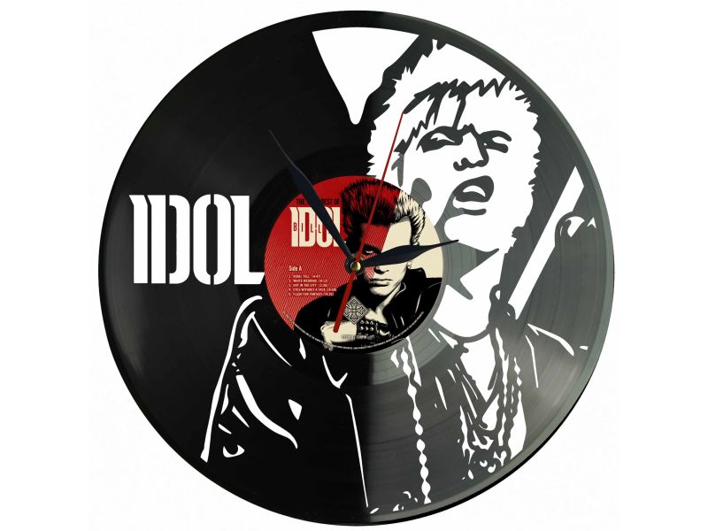Billy Idol Winyl Zegar Ścienny Płyta Winylowa Unikalna Dekoracja Dla Fanów Muzyki Prezent Upominek Gift EVEVO Z0204