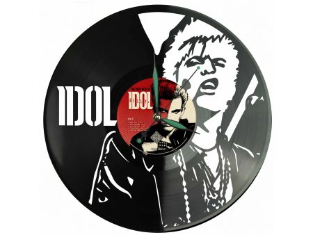 Billy Idol Winyl Zegar Ścienny Płyta Winylowa Unikalna Dekoracja Dla Fanów Muzyki Prezent Upominek Gift EVEVO Z0204