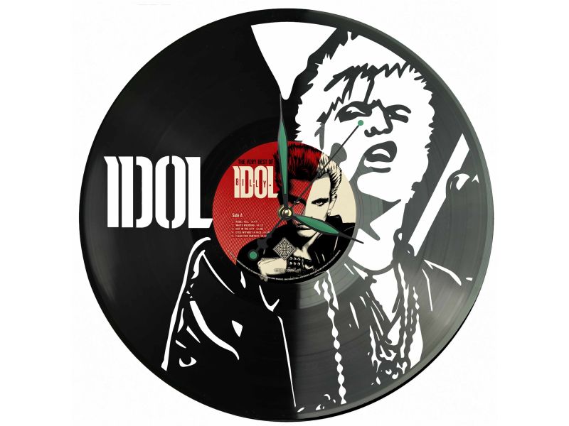 Billy Idol Winyl Zegar Ścienny Płyta Winylowa Unikalna Dekoracja Dla Fanów Muzyki Prezent Upominek Gift EVEVO Z0204