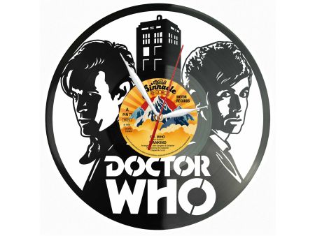 Doctor Who Winyl Zegar Ścienny Płyta Winylowa Unikalna Dekoracja Dla Fanów Muzyki Prezent Upominek Gift EVEVO Z0206