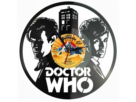 Doctor Who Winyl Zegar Ścienny Płyta Winylowa Unikalna Dekoracja Dla Fanów Muzyki Prezent Upominek Gift EVEVO Z0206