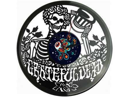 Grateful Dead Winyl Zegar Ścienny Płyta Winylowa Unikalna Dekoracja Dla Fanów Muzyki Prezent Upominek Gift EVEVO Z0207