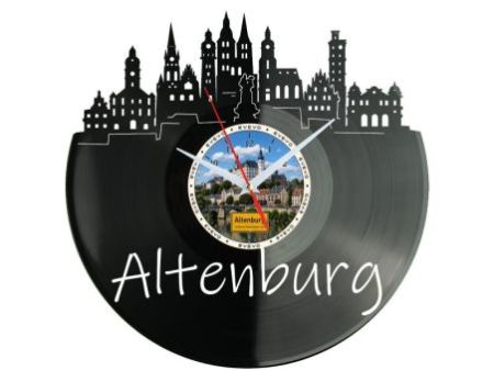 Altenburg Miasto Niemcy – Zegar ścienny z płyty winylowej 30x30 cm EVEVO W0077