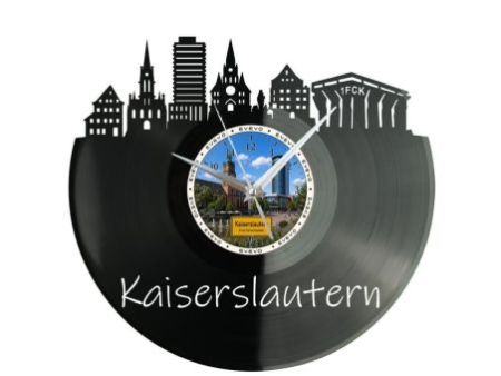 Kaiserslautern Miasto Niemcy – Zegar ścienny z płyty winylowej 30x30 cm EVEVO W0078