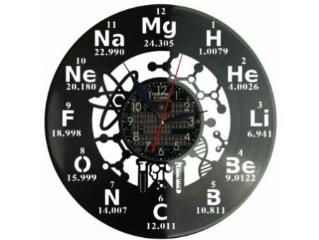 Zegar Chemika Z Płyty Winylowej 30x30 Cm EVEVO W0123