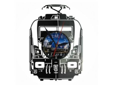 Lokomotywa NEWAG EU200 Griffin Zegar Ścienny Z Płyty Winylowej 30x30 Cm EVEVO W0140