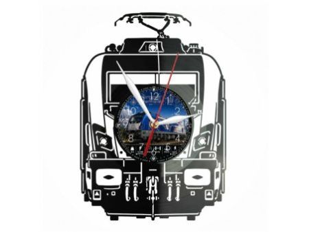 Lokomotywa NEWAG EU200 Griffin Zegar Ścienny Z Płyty Winylowej 30x30 Cm EVEVO W0140